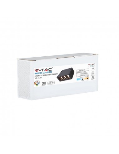 7960-Faretto LED SMD Lineare da Binario Magnetico  x V UGR Colore Nero  -2