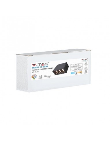 7961-Faretto LED SMD Lineare da Binario Magnetico  x V UGR Colore Nero  -2