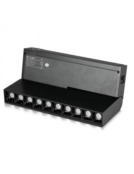 7964-Faretto LED SMD Lineare da Binario Magnetico Regolabile  x V UGR Colore Nero  -1