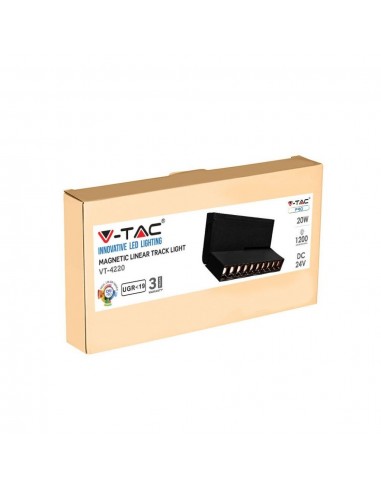 7964-Faretto LED SMD Lineare da Binario Magnetico Regolabile  x V UGR Colore Nero  -2