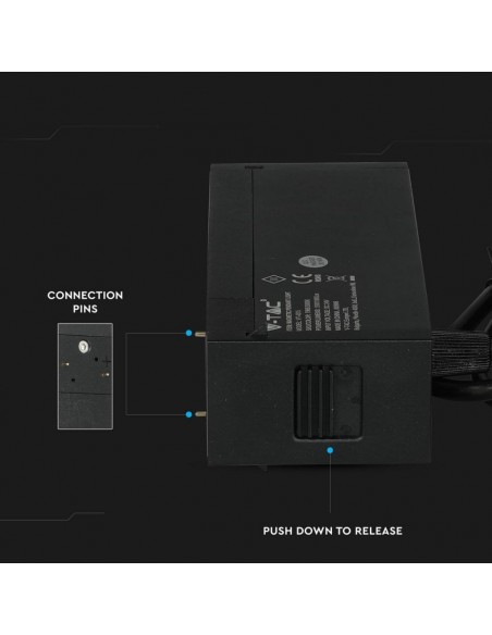 7969-Faretto LED COB da Binario Magnetico a Sospensione  V UGR Colore Nero  -7