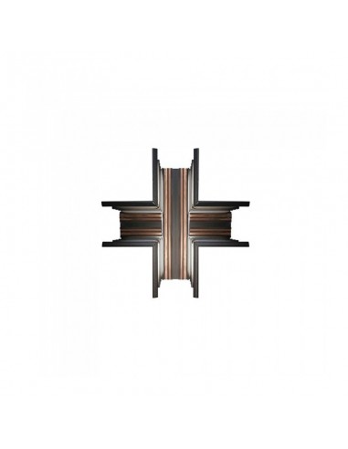 7974-Connettore a Croce per Binari Magnetici Colore Nero-3