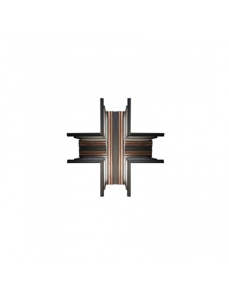 7974-Connettore a Croce per Binari Magnetici Colore Nero-3