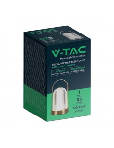 7989-Lampada LED da Tavolo  x Colore Oro francese Ricaricabile con USB C Touch Dimmerabile in-1 2