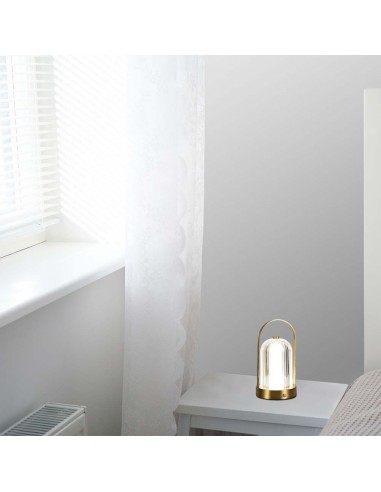 7989-Lampada LED da Tavolo  x Colore Oro francese Ricaricabile con USB C Touch Dimmerabile in-5