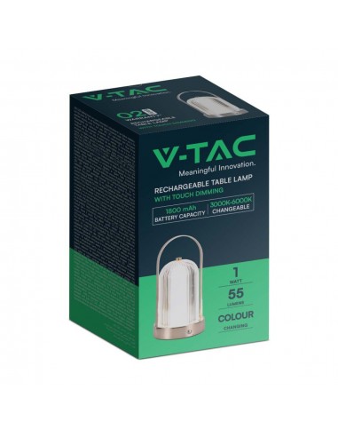 7991-Lampada LED da Tavolo  x Colore Bronzo antico Ricaricabile con USB C Touch Dimmerabile in-2