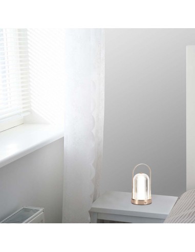 7991-Lampada LED da Tavolo  x Colore Bronzo antico Ricaricabile con USB C Touch Dimmerabile in-5