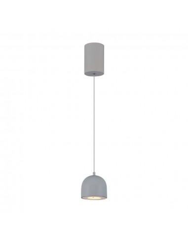 7992-Lampadario LED a Sospensione  a Forma di Coppa in Metallo Øxcm  Colore Grigio Chiaro-1