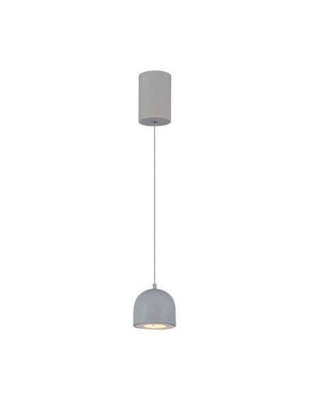 7992-Lampadario LED a Sospensione  a Forma di Coppa in Metallo Øxcm  Colore Grigio Chiaro-1