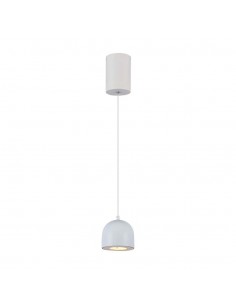 7993-Lampadario LED a Sospensione  a Forma di Coppa in Metallo Øxcm  Colore Bianco-1