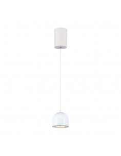 7996-Lampadario LED a Sospensione  a Forma di Coppa in Metallo Øxcm Regolabile  Touch On/Off Colore Bianco-1