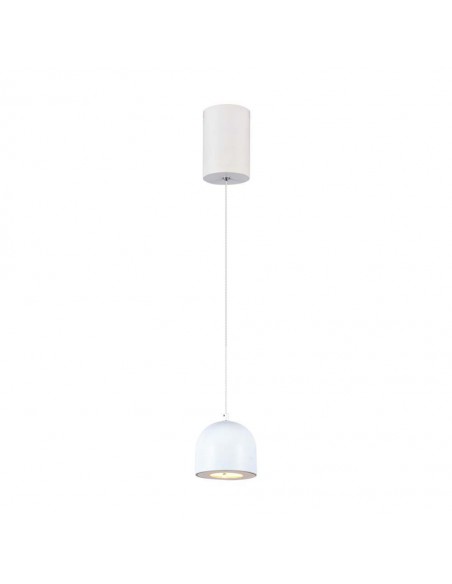 7996-Lampadario LED a Sospensione  a Forma di Coppa in Metallo Øxcm Regolabile  Touch On/Off Colore Bianco-1