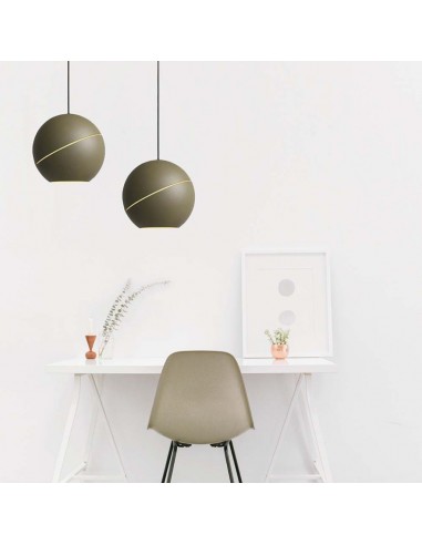 8000-Lampadario LED a Sospensione  a Forma di Coppa in Metallo Øxcm  Colore Champagne-4