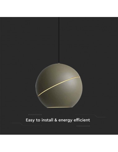 8000-Lampadario LED a Sospensione  a Forma di Coppa in Metallo Øxcm  Colore Champagne-6