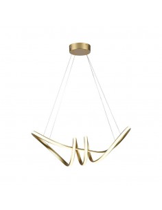 8011-Lampadario LED a Sospensione  in Metallo dal Design Moderno xcm Colore Oro -1