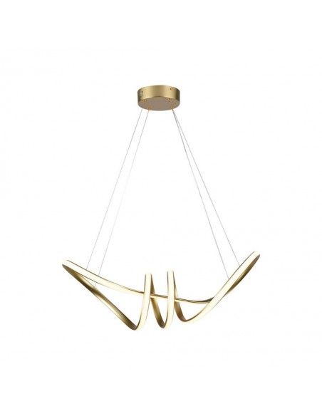 8011-Lampadario LED a Sospensione  in Metallo dal Design Moderno xcm Colore Oro -1