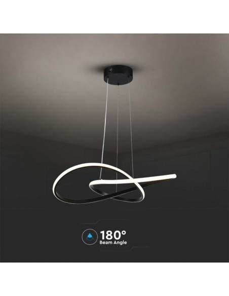 Lampada decorativa a sospensione a LED da 20 W Ð¤500 Corpo nero 3000K
