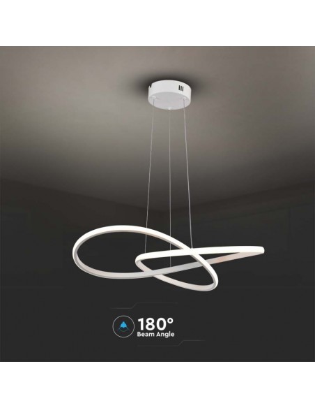 Lampada decorativa a sospensione a LED da 20 W Ð¤500 Corpo bianco 3000K