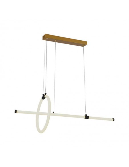 8022-Lampadario LED a Sospensione  dal Design Moderno Colore Nero -1