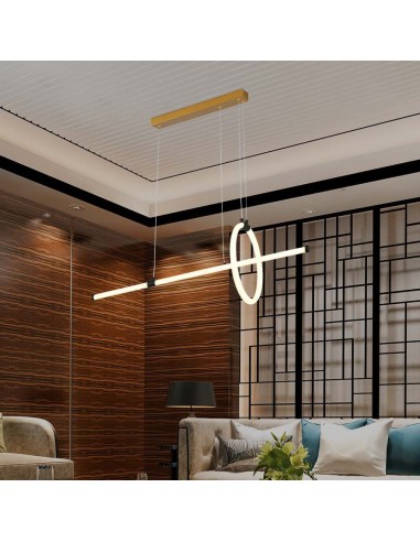 8022-Lampadario LED a Sospensione  dal Design Moderno Colore Nero -4