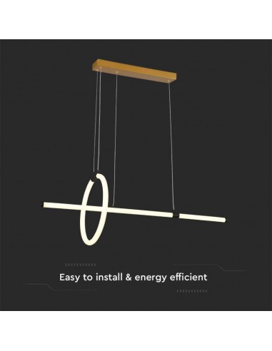 8022-Lampadario LED a Sospensione  dal Design Moderno Colore Nero -6