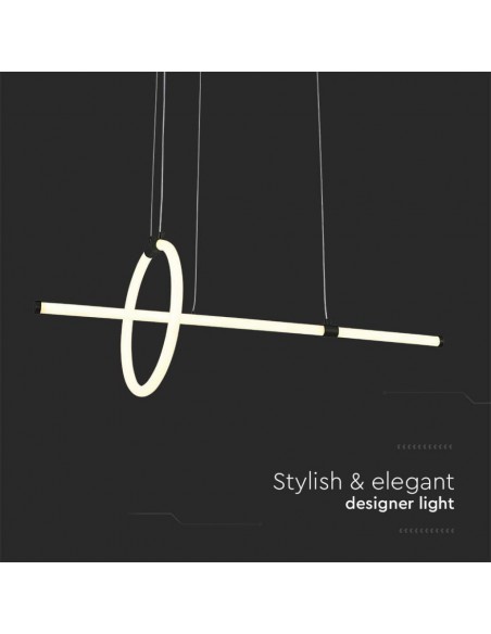 8022-Lampadario LED a Sospensione  dal Design Moderno Colore Nero -7