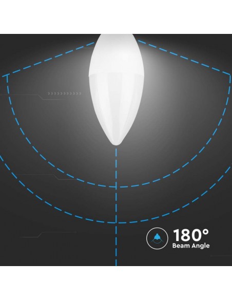 Lampadina LED Chip Samsung E14 3.7W Candela 3000K