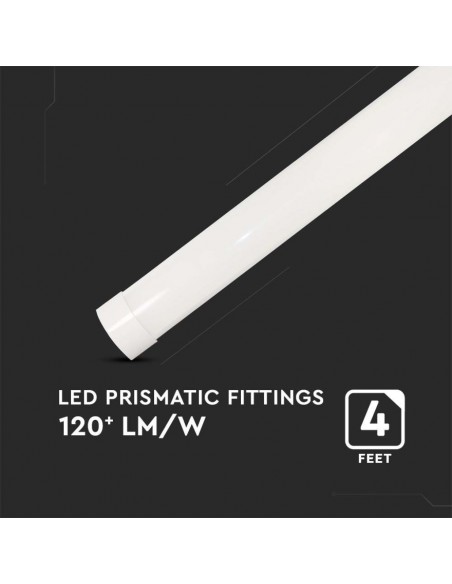 Plafoniera LED Prismatica 40W 120LM/W 120cm 4000K