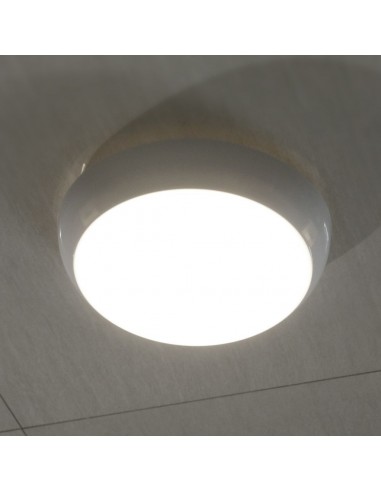 812-24-Plafoniera LED Chip Samsung Rotonda  con Sensore e Kit di Emergenza Colore Bianco in -4