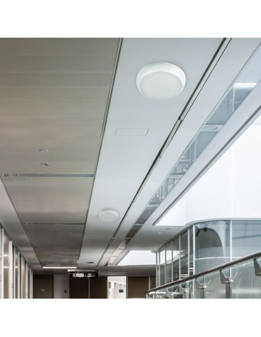 812-24-Plafoniera LED Chip Samsung Rotonda  con Sensore e Kit di Emergenza Colore Bianco in -5