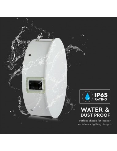 8213-Lampada LED da Muro Rotondo  LM/W Colore Bianco  -7