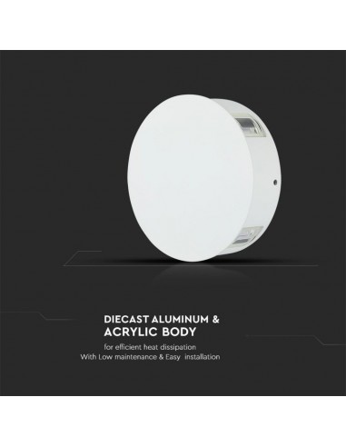 Lampada LED da Muro Rotondo 4W...