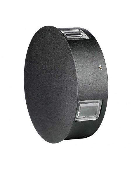8216-Lampada LED da Muro Rotondo  LM/W Colore Nero  -1