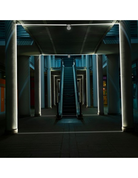 8218-Lampada LED da Muro Arrotondata  LM/W Fascio Luminoso a  Colore Bianco  -6