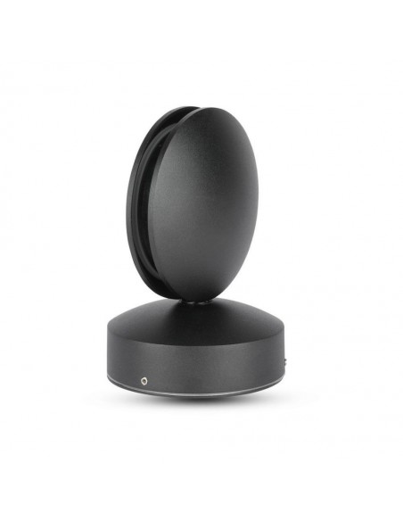 8219-Lampada LED da Muro Arrotondata  LM/W Fascio Luminoso a  Colore Nero  -1