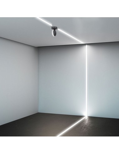 8219-Lampada LED da Muro Arrotondata  LM/W Fascio Luminoso a  Colore Nero  -5