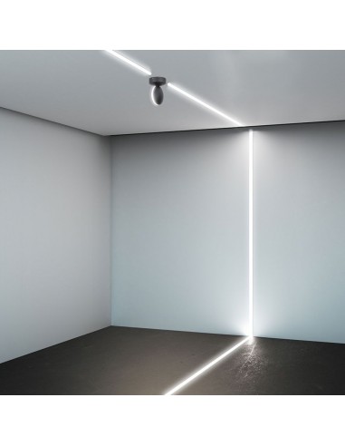 8220-Lampada LED da Muro Arrotondata  LM/W Fascio Luminoso a  Colore Nero  -5