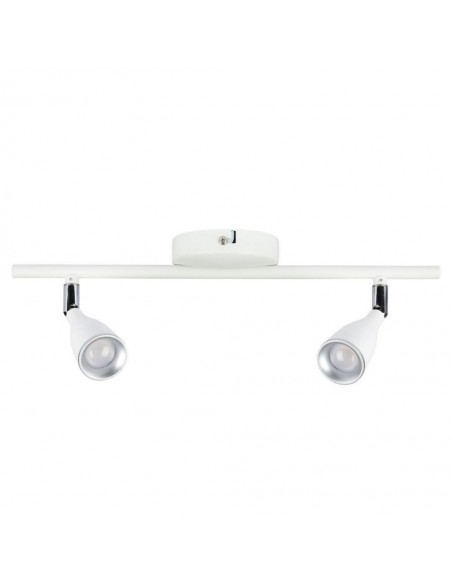 8268-Faretto LED da Muro Doppio  con Testa Orientabile Colore Bianco  IP-1