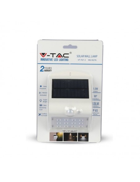 8276-Lampada LED Solare da Muro a Batteria -2