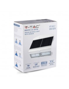 8278-Lampada LED Solare da Muro a Batteria -1 2