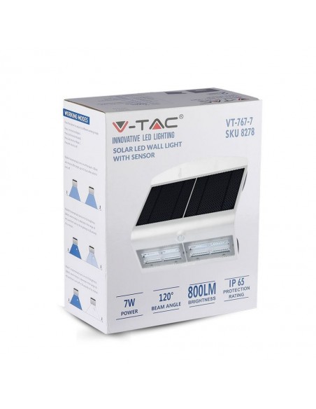 8278-Lampada LED Solare da Muro a Batteria -2