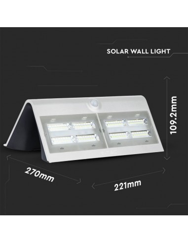 8278-Lampada LED Solare da Muro a Batteria -3