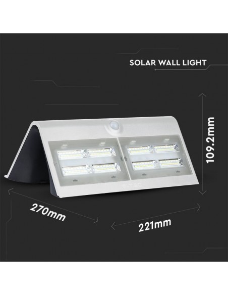 8278-Lampada LED Solare da Muro a Batteria -3