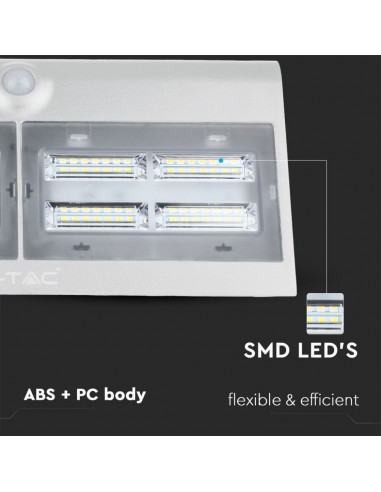 8278-Lampada LED Solare da Muro a Batteria -5