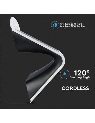 8278-Lampada LED Solare da Muro a Batteria -7