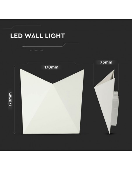 8281-Lampada LED da Muro a Tasca  LM/W Colore Bianco  -3