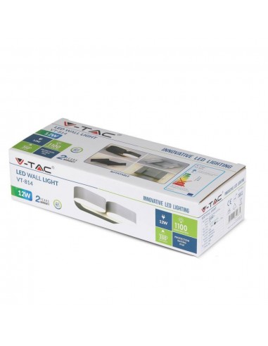 8293-Lampada LED da Muro Ovale  LM/W Colore Nero con Doppia Testa Ruotabile  -2