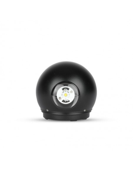 8303-Lampada LED da Muro Sferica  LM/W Doppio Fascio Luminoso Colore Nero  -1