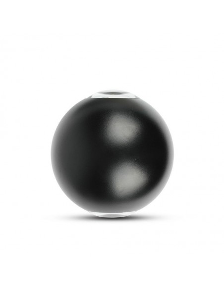 Lampada LED da Muro Sferica 6W 110LM/W Doppio Fascio Luminoso Nero 3000K IP65