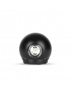 8304-Lampada LED da Muro Sferica  LM/W Doppio Fascio Luminoso Colore Nero  -1